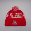 High Quality Embroidery Logo Unisex Knitted Beanie Hats Warm Winter Bobble Hat