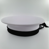 Classic Marine Sailor Hat White Flat Top Cap