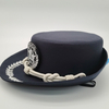 Custom Ceremonial Police Dress Hat Formal Uniform Parade Hat with Embroidered Badge And Braided Cord