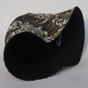 Wave Pattern Bucket Hat - Japanese Style Black & Gold Bucket Hat