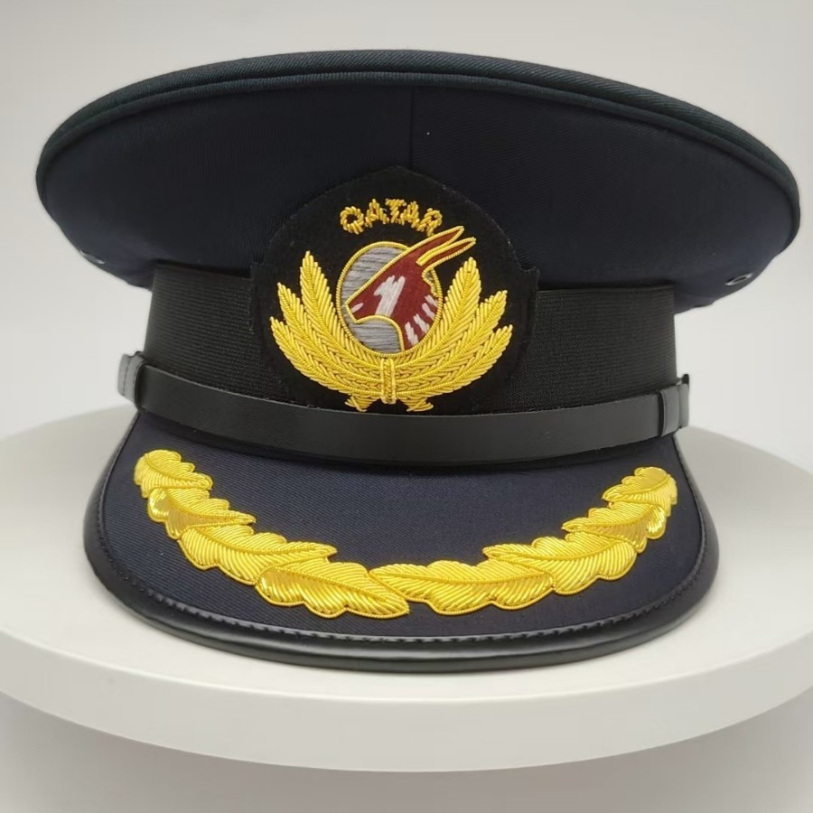 Premium Airline Captain Hat Pilot Uniform Cap