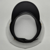 High‑End Property Concierge Security Uniform Hat White Mesh Breathable Peak Cap With Gold Band