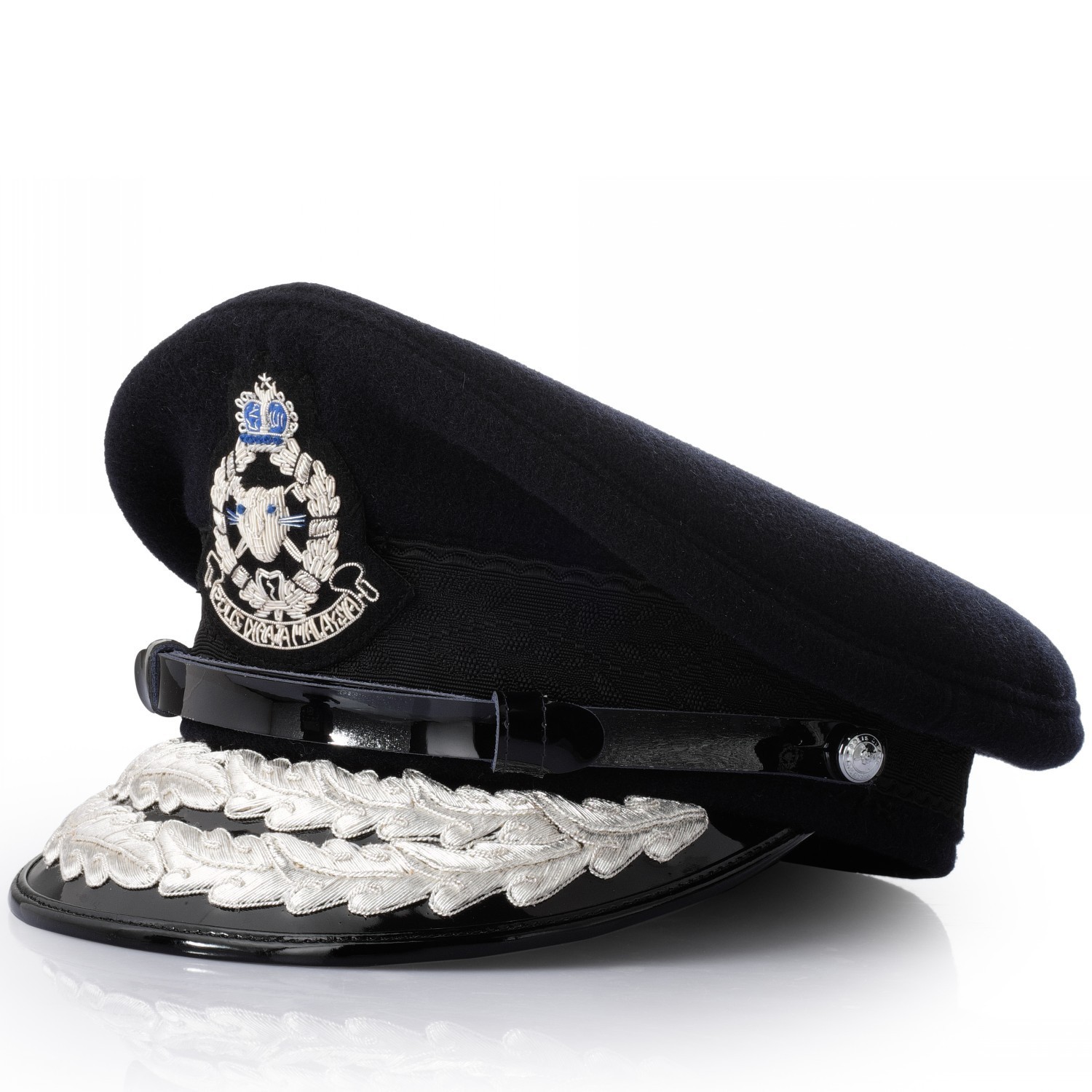 black officer cap